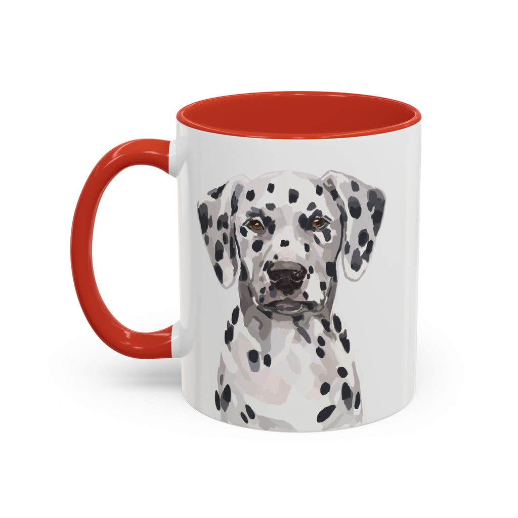 Dalmatian Two Tone Ceramic Coffee Mugs - Blue Cava