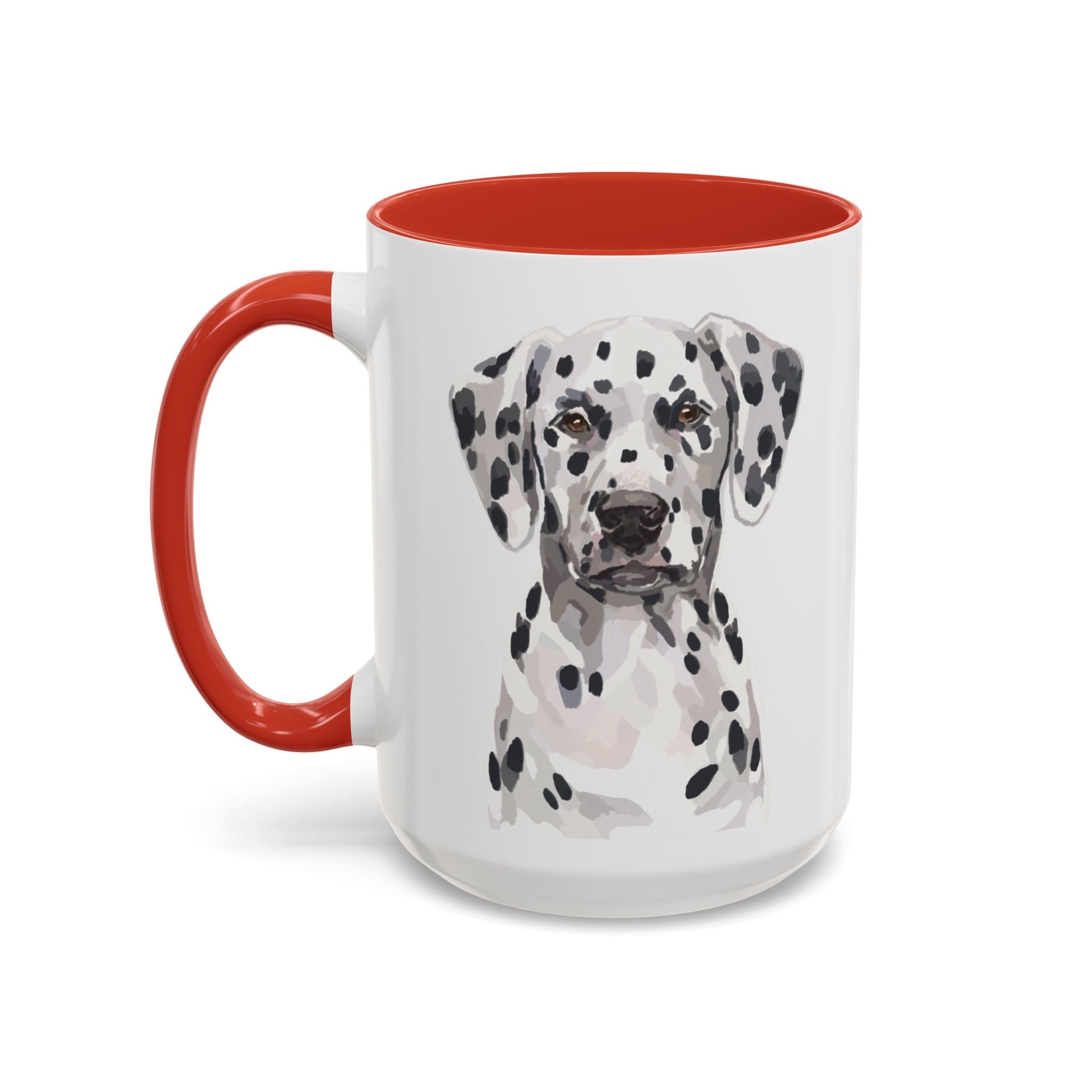 Dalmatian Two Tone Ceramic Coffee Mugs - Blue Cava