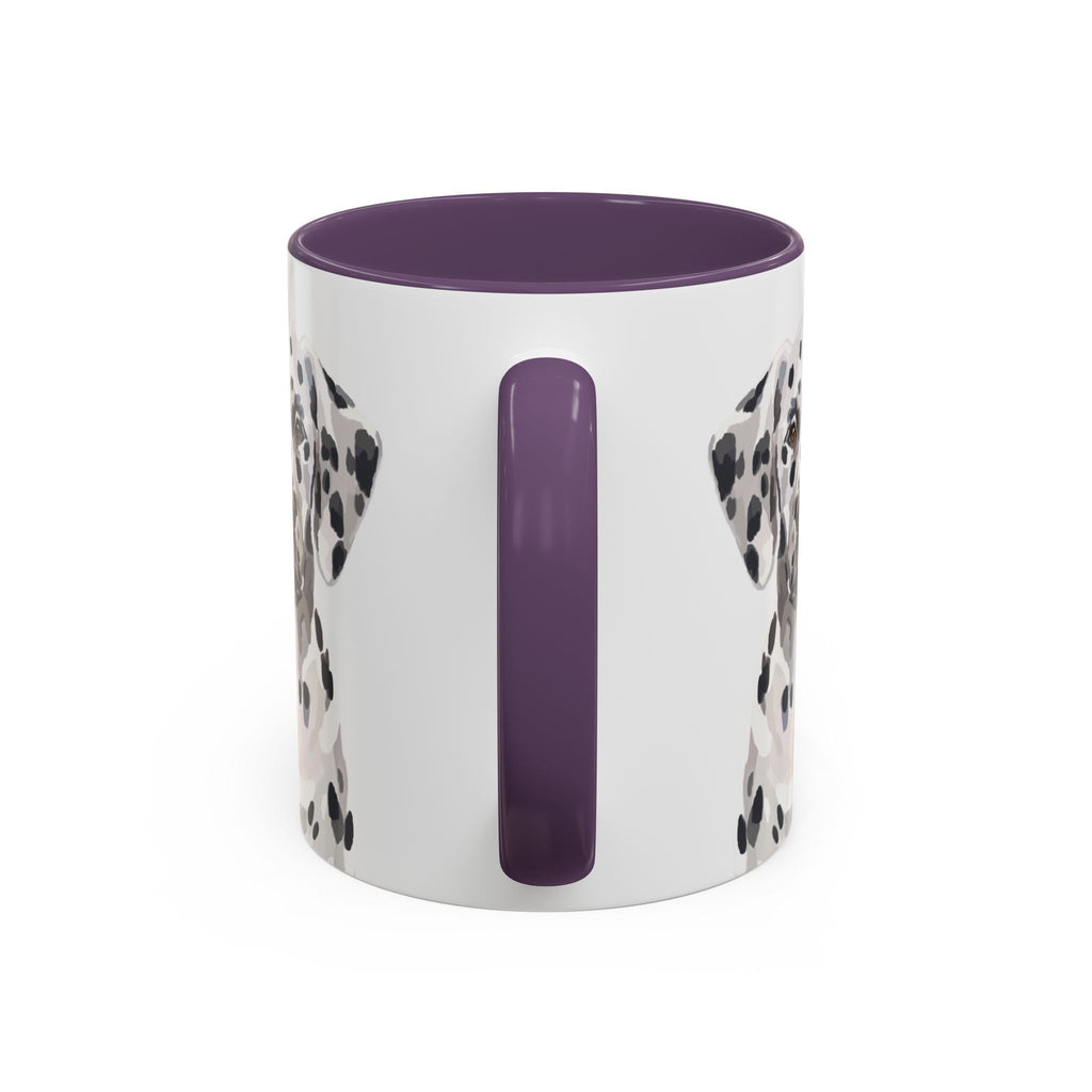 Dalmatian Two Tone Ceramic Coffee Mugs - Blue Cava