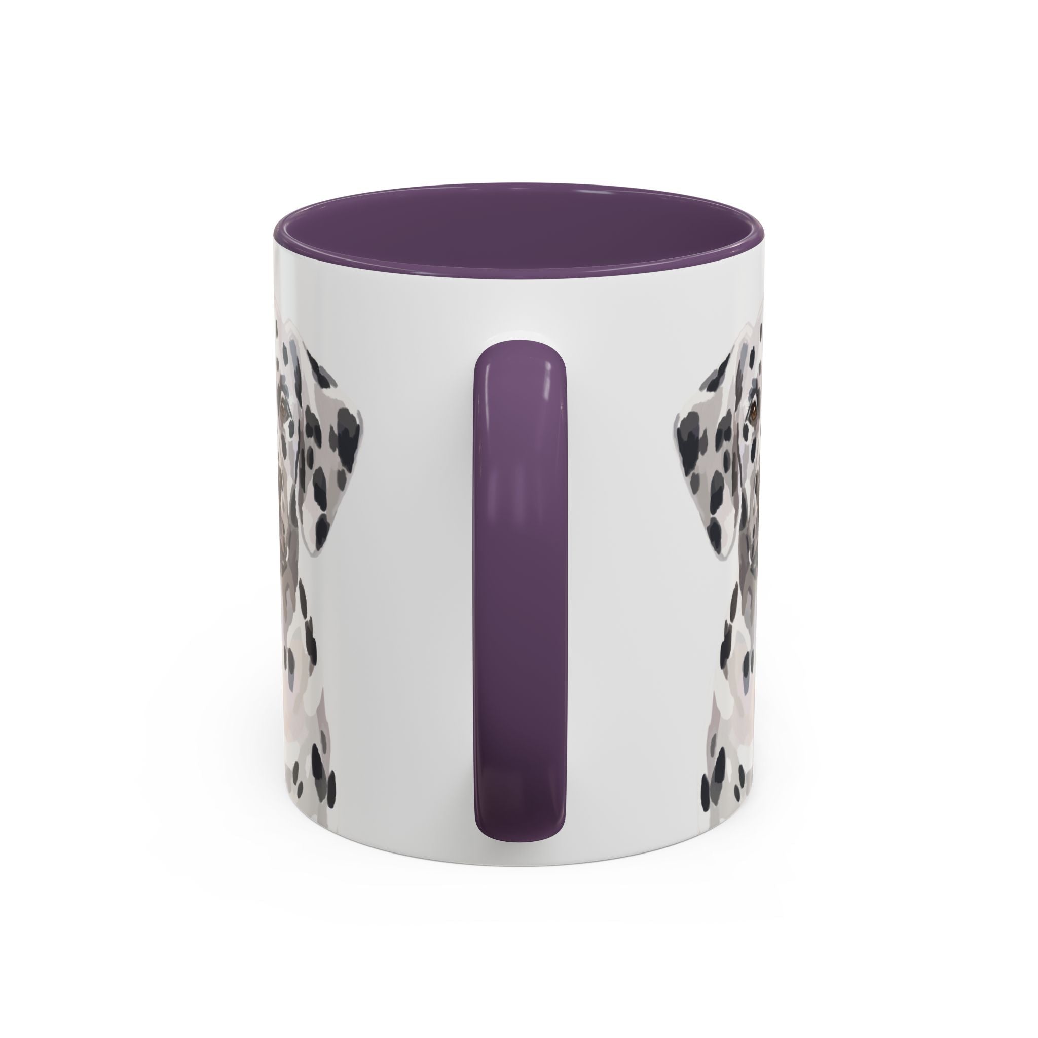 Dalmatian Two Tone Ceramic Coffee Mugs - Blue Cava