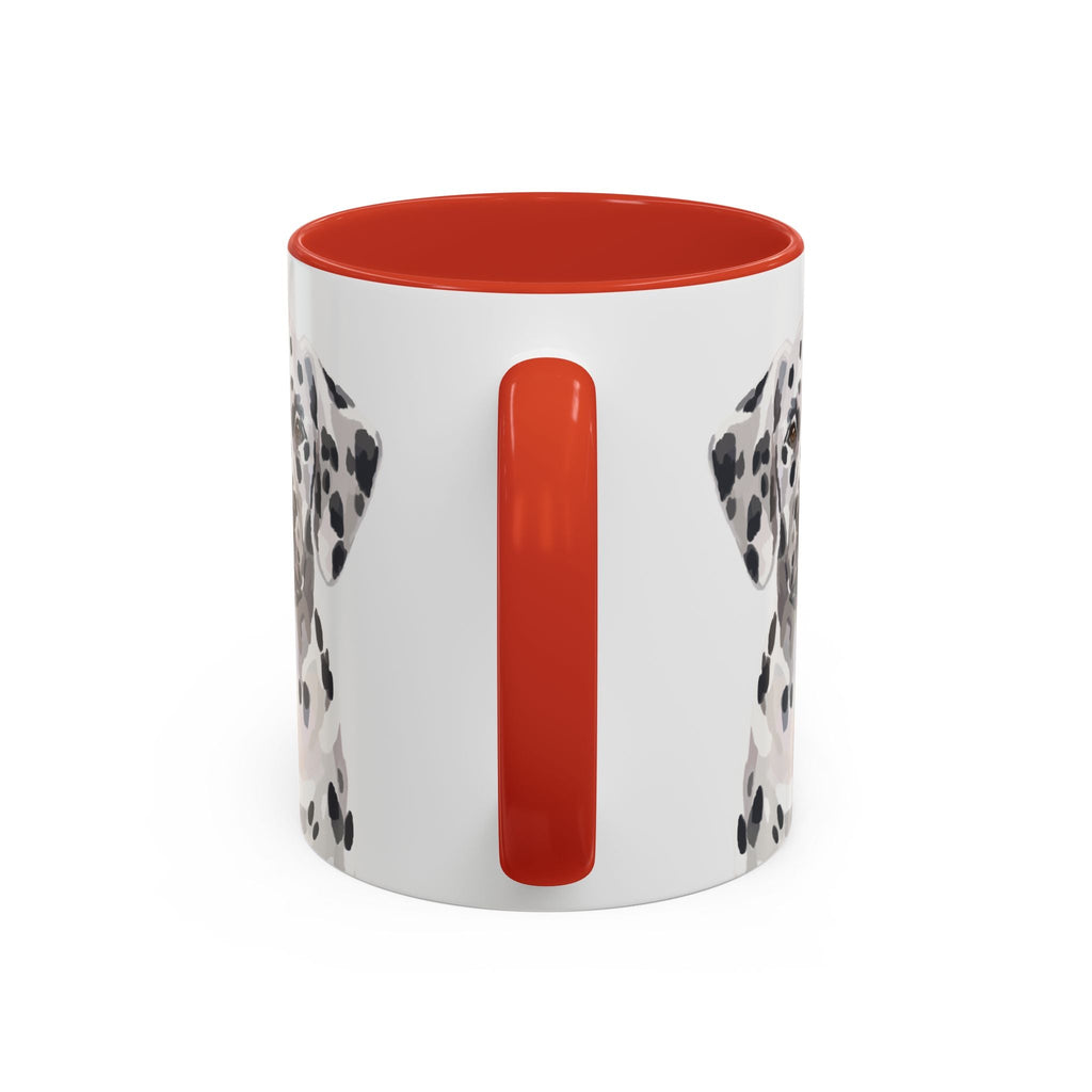 Dalmatian Two Tone Ceramic Coffee Mugs - Blue Cava