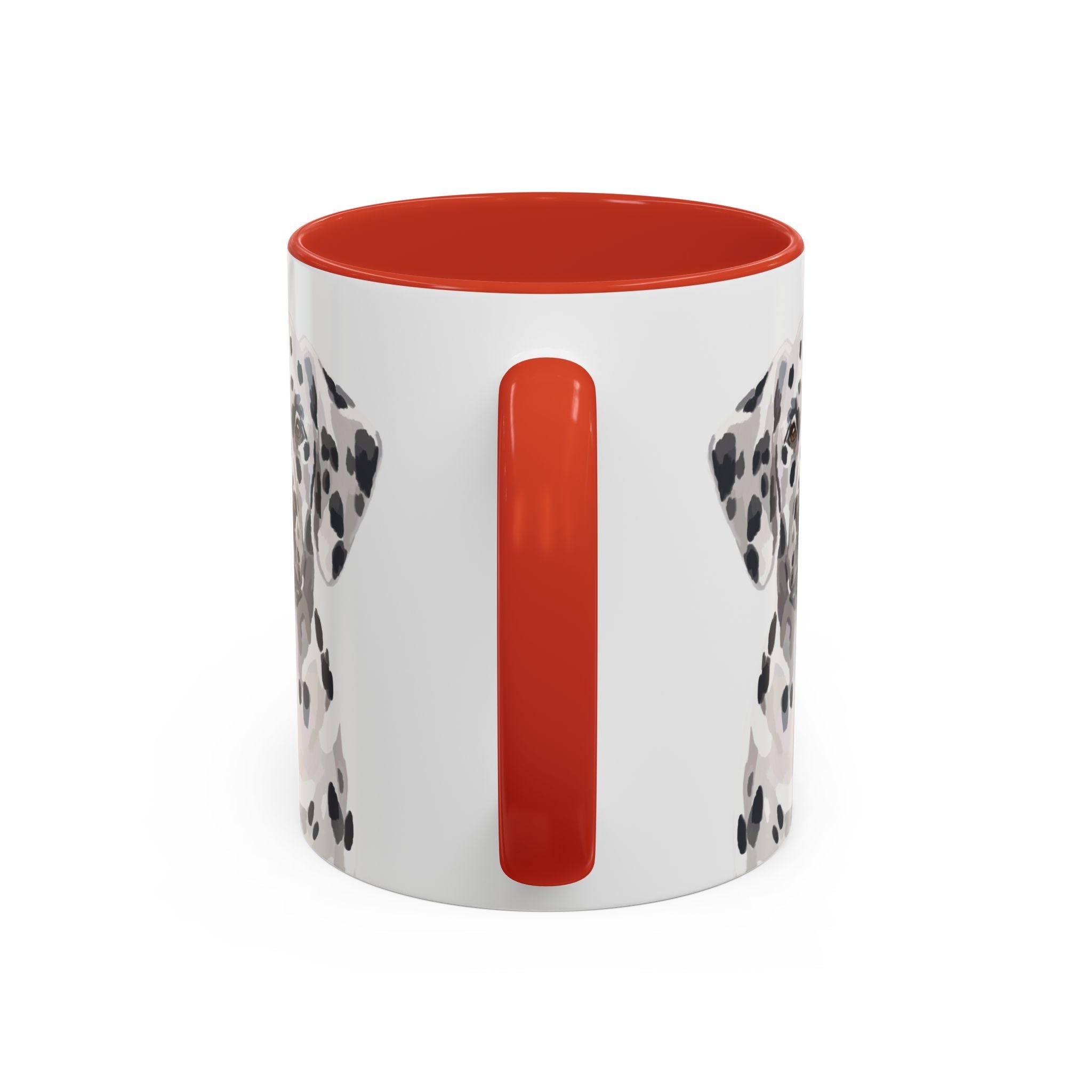 Dalmatian Two Tone Ceramic Coffee Mugs - Blue Cava
