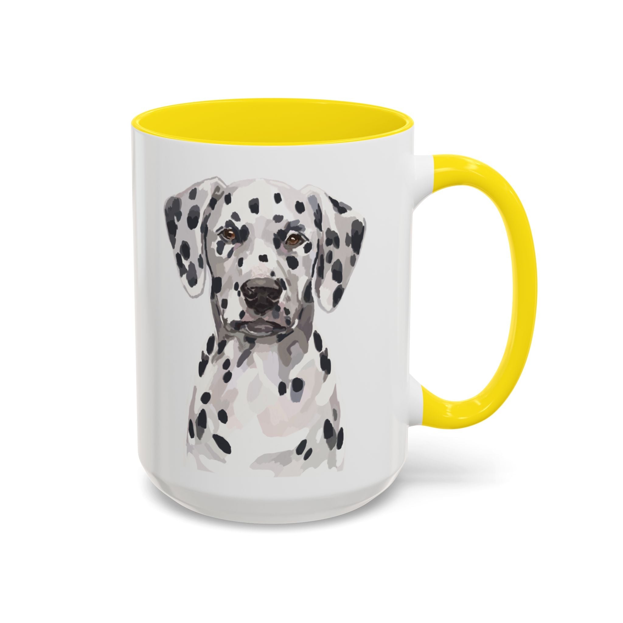 Dalmatian Two Tone Ceramic Coffee Mugs - Blue Cava