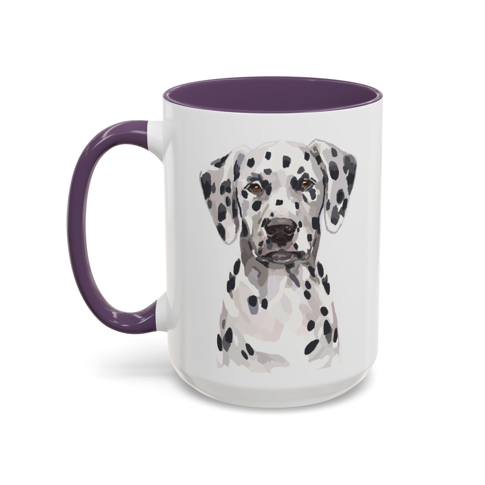 Dalmatian Two Tone Ceramic Coffee Mugs - Blue Cava