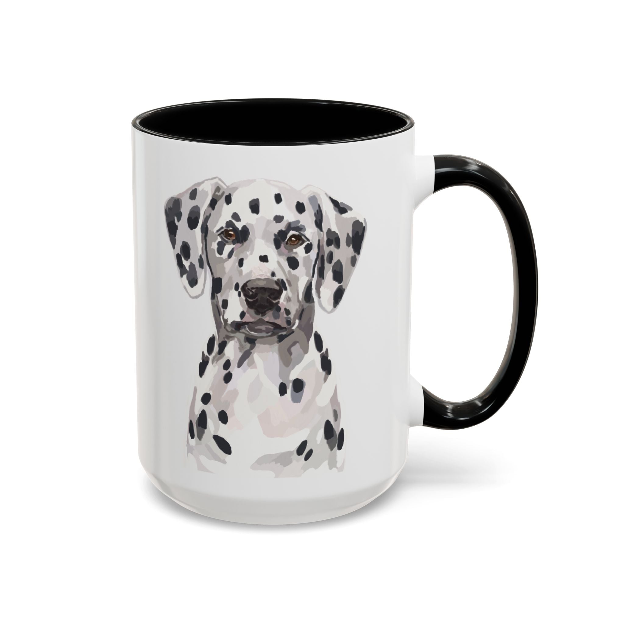 Dalmatian Two Tone Ceramic Coffee Mugs - Blue Cava