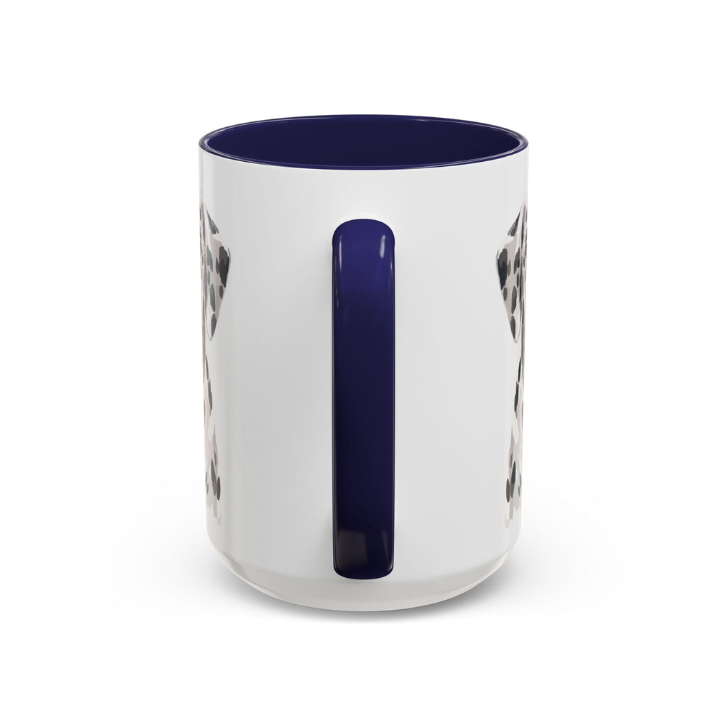 Dalmatian Two Tone Ceramic Coffee Mugs - Blue Cava