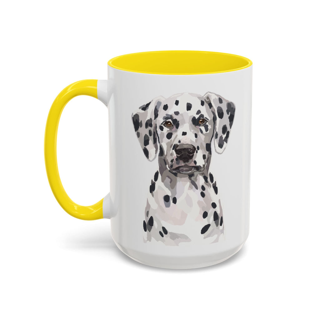 Dalmatian Two Tone Ceramic Coffee Mugs - Blue Cava