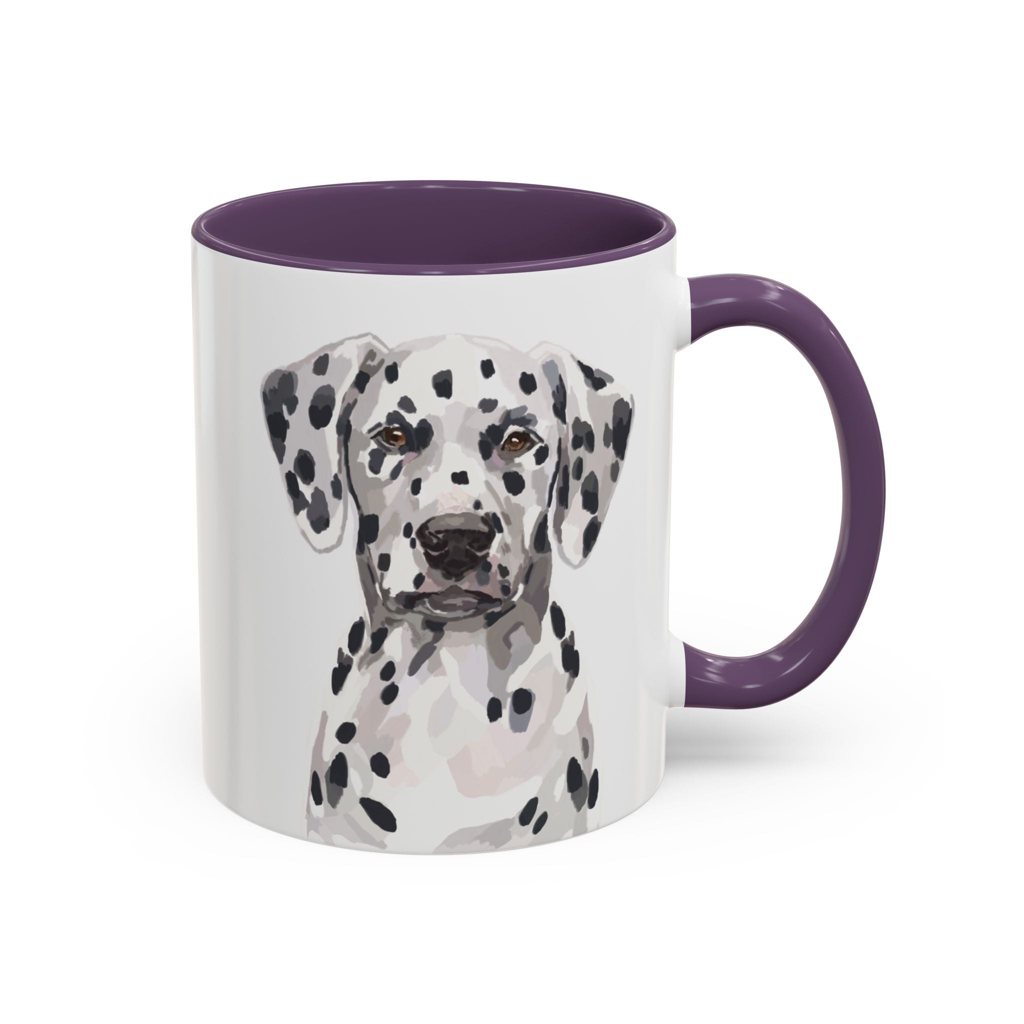 Dalmatian Two Tone Ceramic Coffee Mugs - Blue Cava