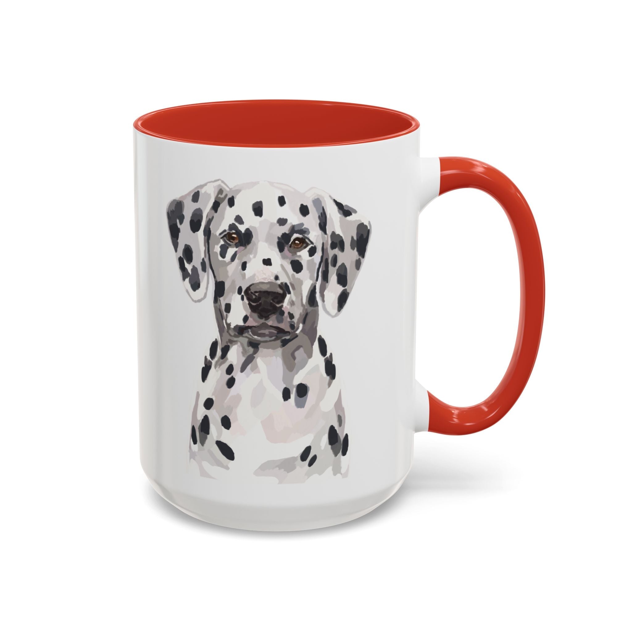Dalmatian Two Tone Ceramic Coffee Mugs - Blue Cava