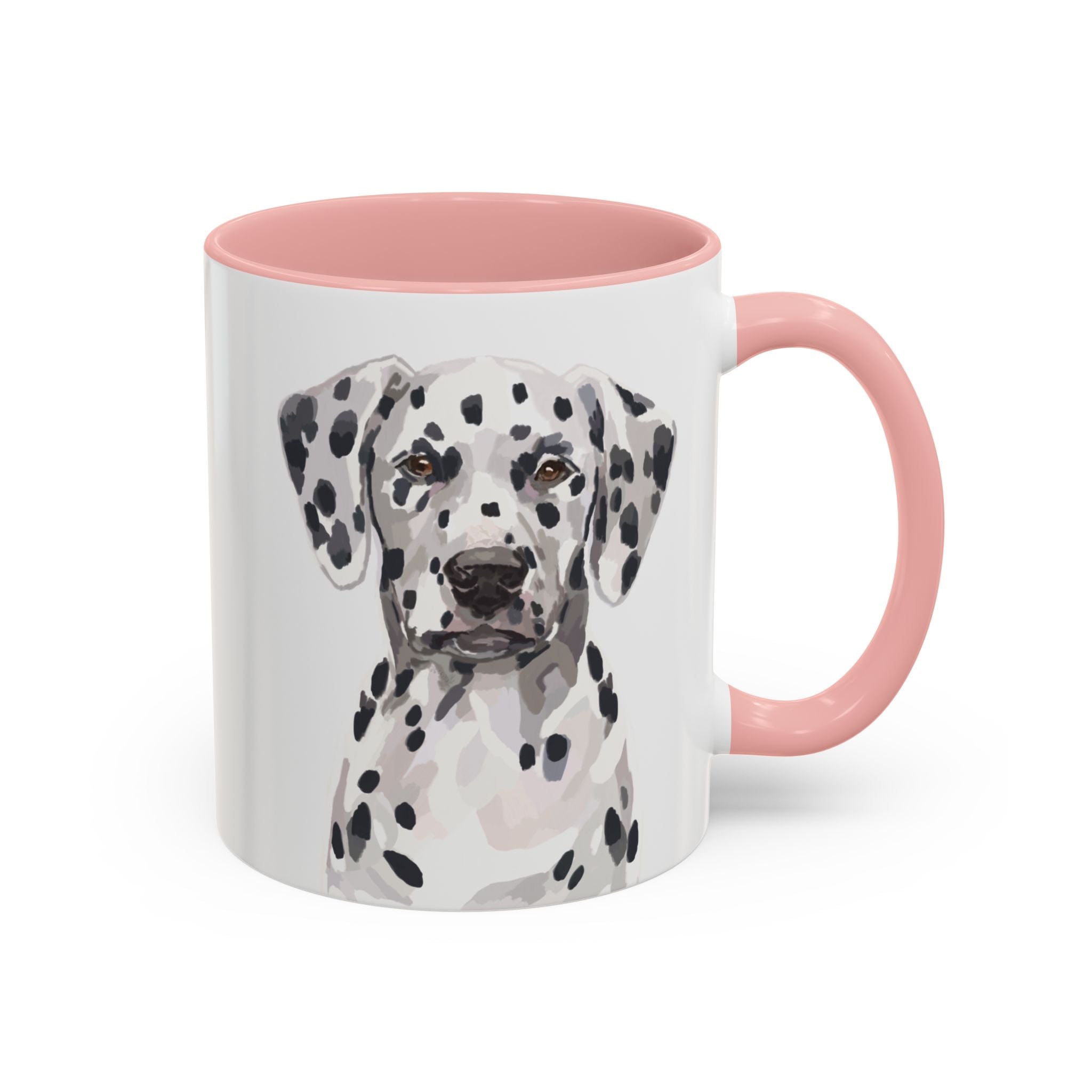 Dalmatian Two Tone Ceramic Coffee Mugs - Blue Cava