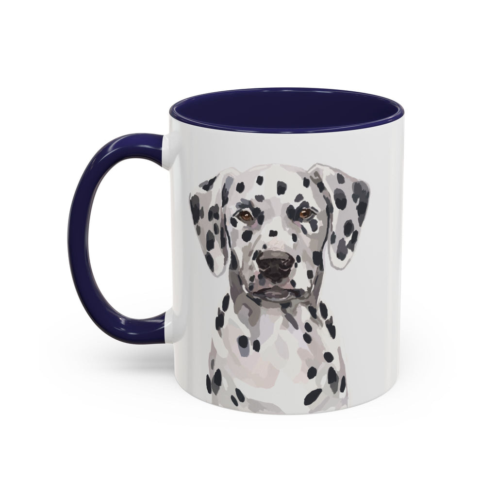 Dalmatian Two Tone Ceramic Coffee Mugs - Blue Cava