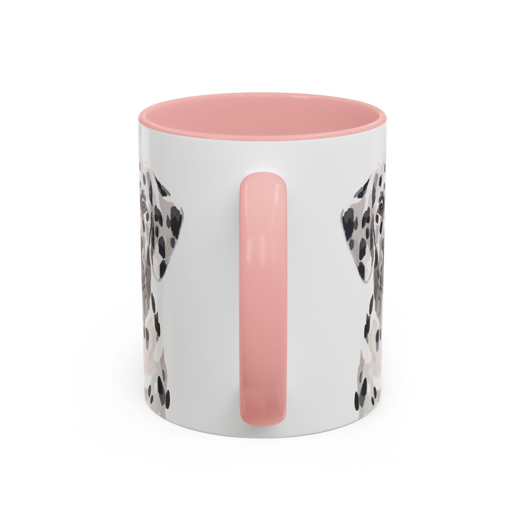Dalmatian Two Tone Ceramic Coffee Mugs - Blue Cava