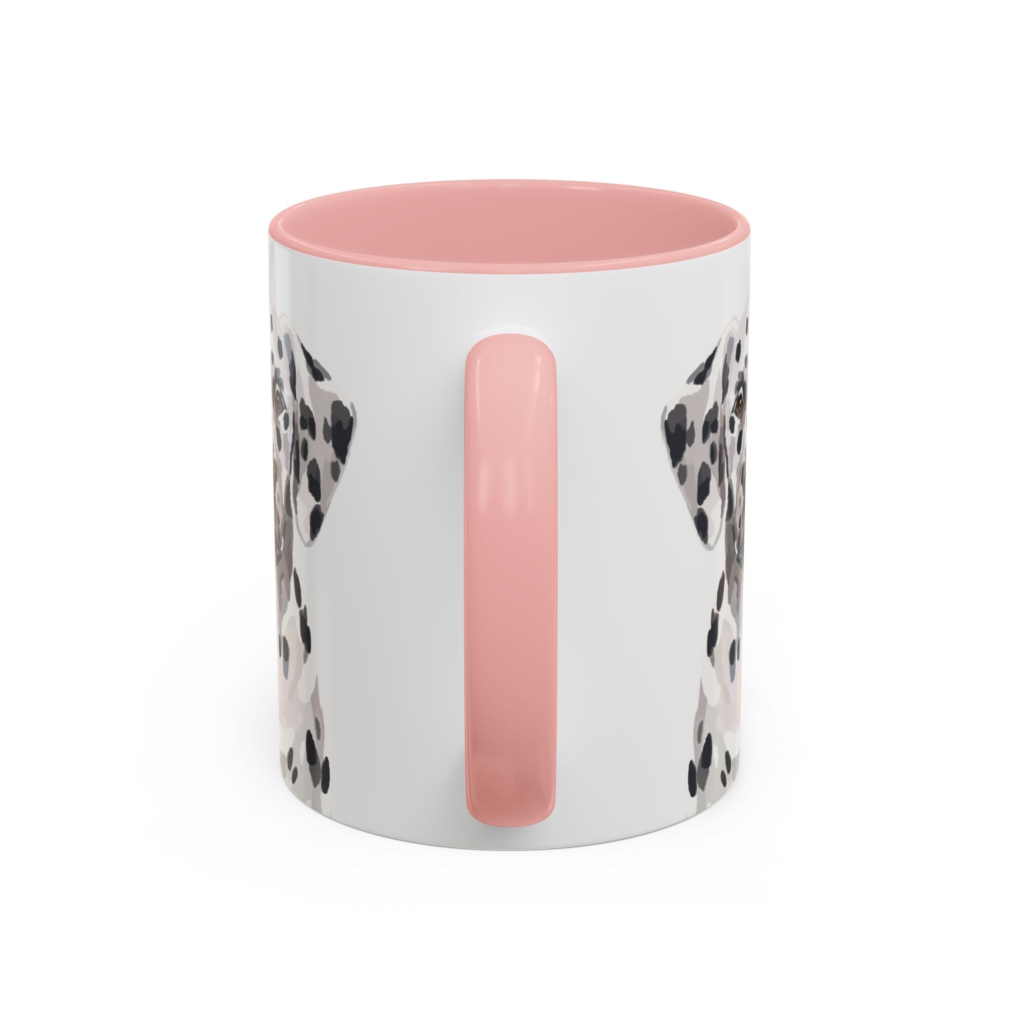 Dalmatian Two Tone Ceramic Coffee Mugs - Blue Cava