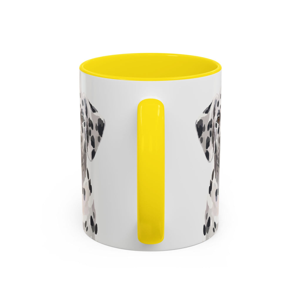 Dalmatian Two Tone Ceramic Coffee Mugs - Blue Cava