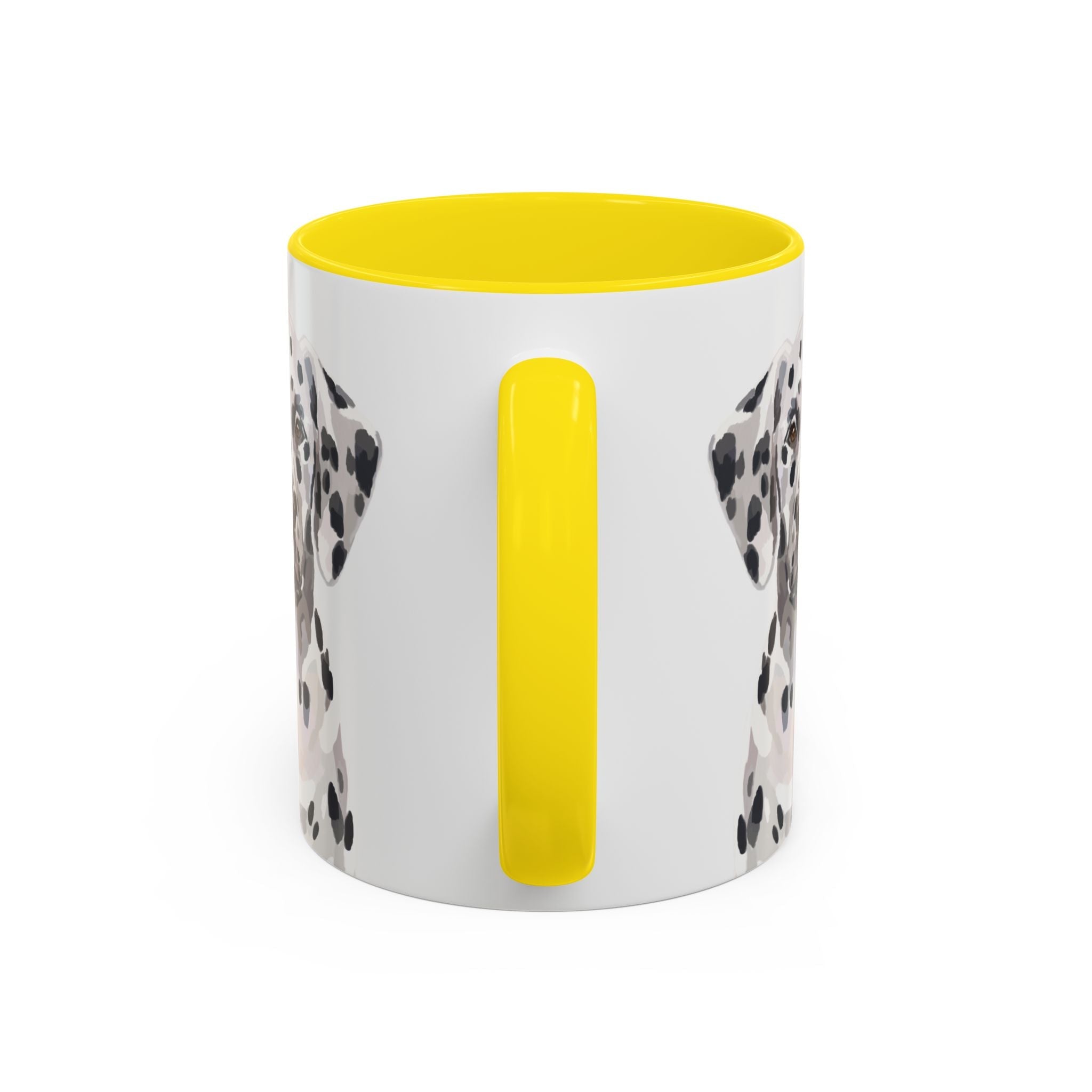 Dalmatian Two Tone Ceramic Coffee Mugs - Blue Cava