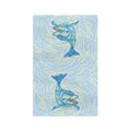 Dauphin Microfiber Waffle Kitchen Towel - Blue Cava