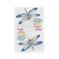 Dragonfly Microfiber Waffle Kitchen Towel - Blue Cava