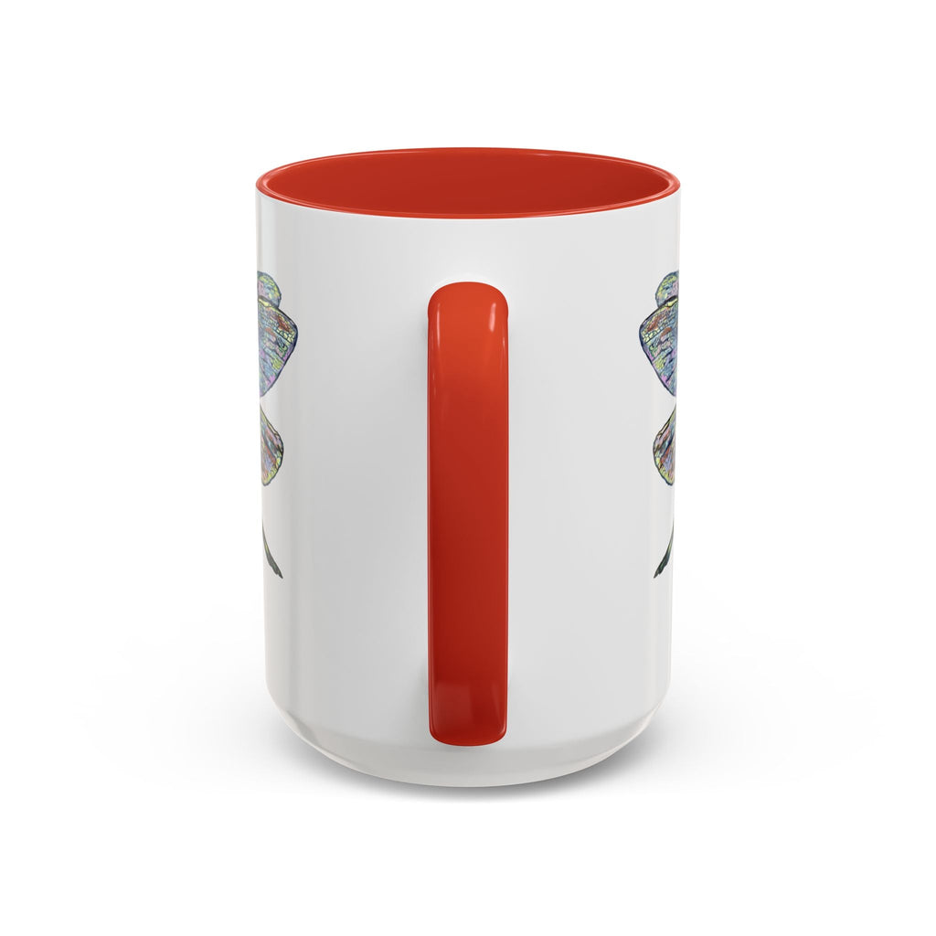 Dragonfly Two Tone Ceramic Coffee Mugs - Blue Cava