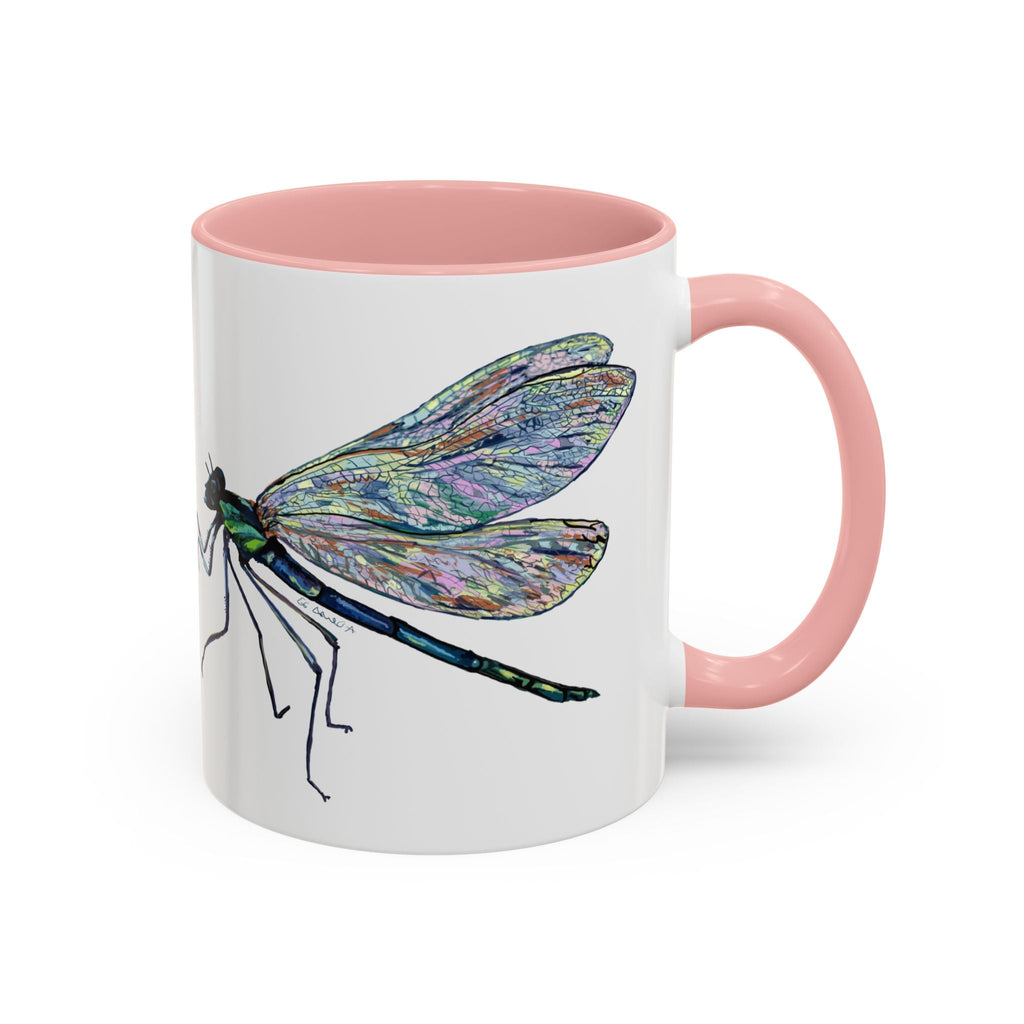 Dragonfly Two Tone Ceramic Coffee Mugs - Blue Cava