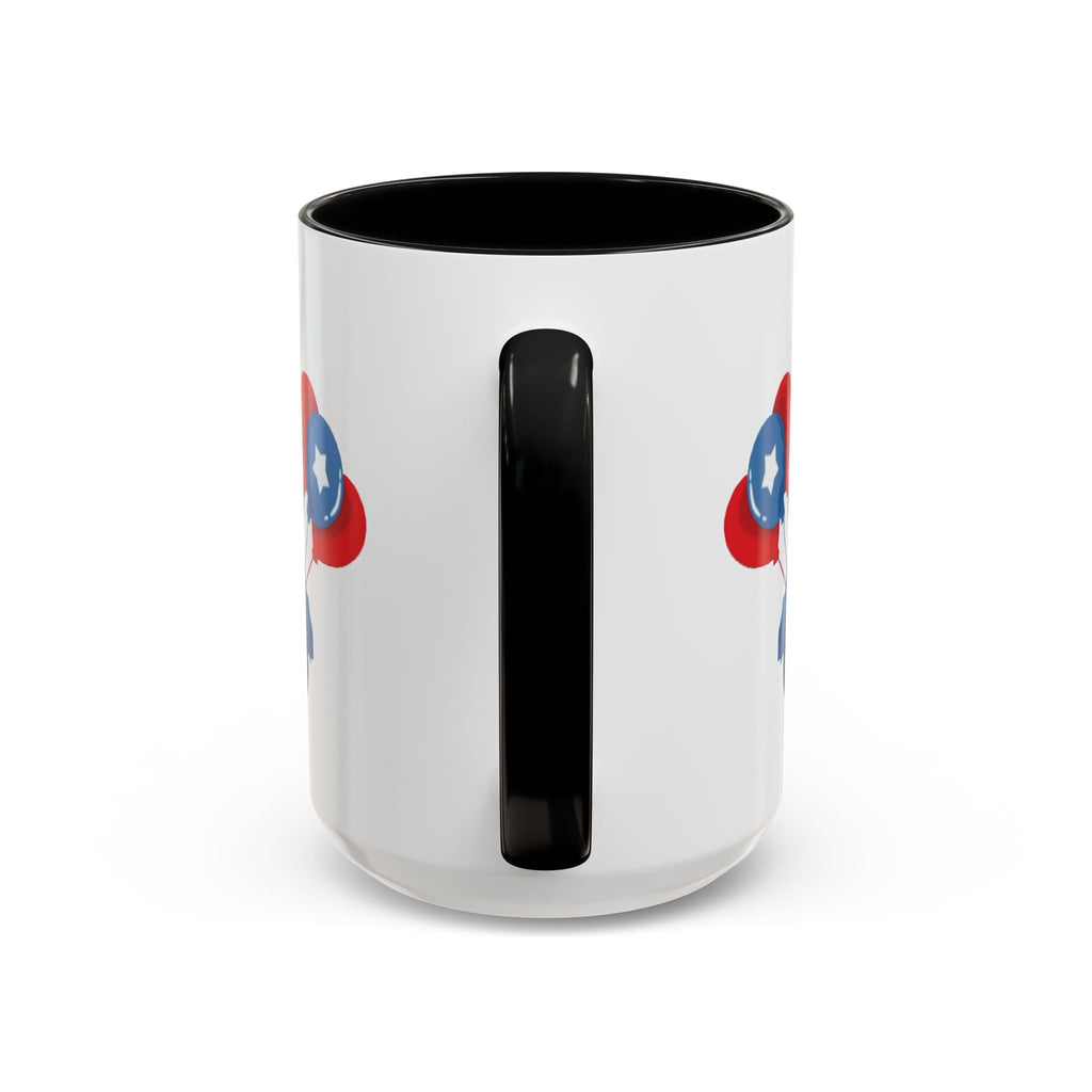 Egret Golf Cart Two Tone Ceramic Coffee Mugs - Blue Cava
