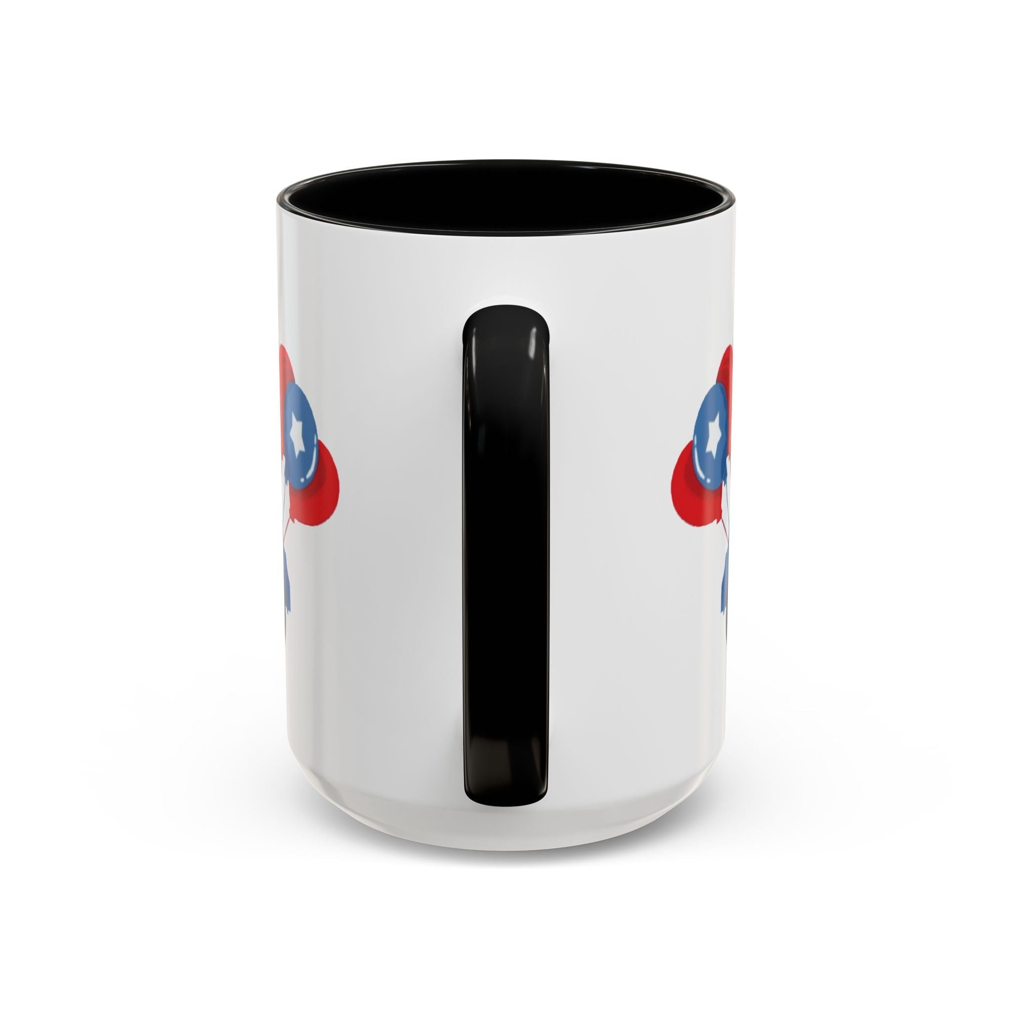 Egret Golf Cart Two Tone Ceramic Coffee Mugs - Blue Cava