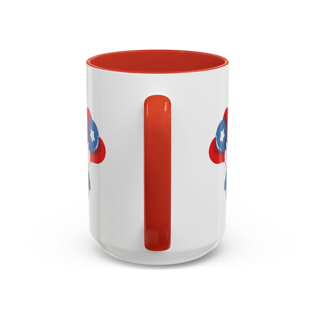 Egret Golf Cart Two Tone Ceramic Coffee Mugs - Blue Cava