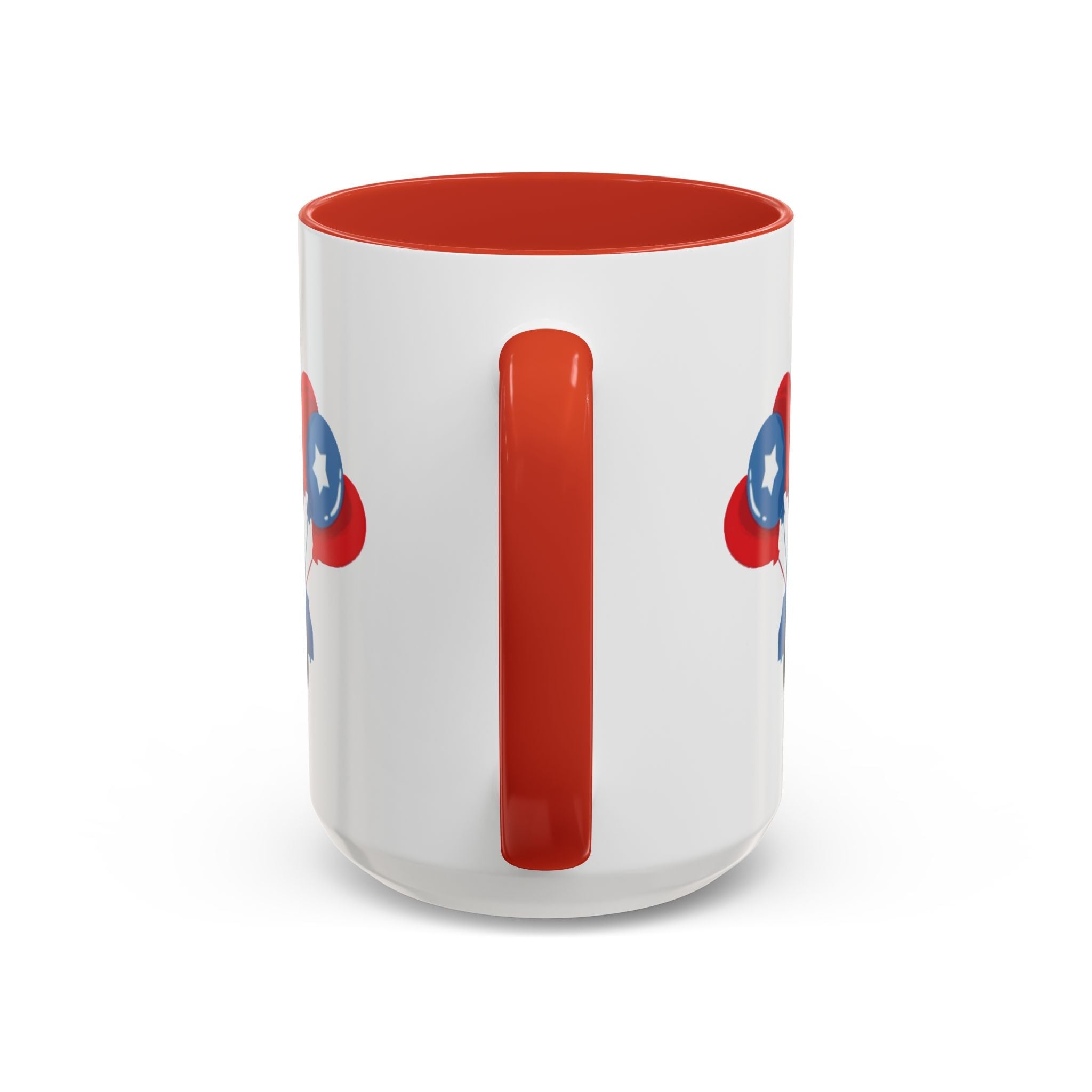 Egret Golf Cart Two Tone Ceramic Coffee Mugs - Blue Cava