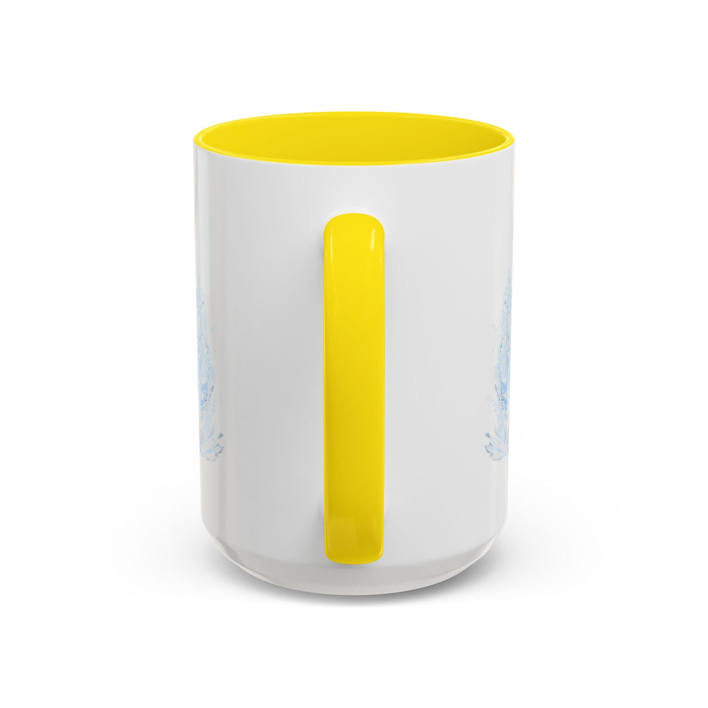 Elegant Swan Two Tone Ceramic Coffee Mugs - Blue Cava