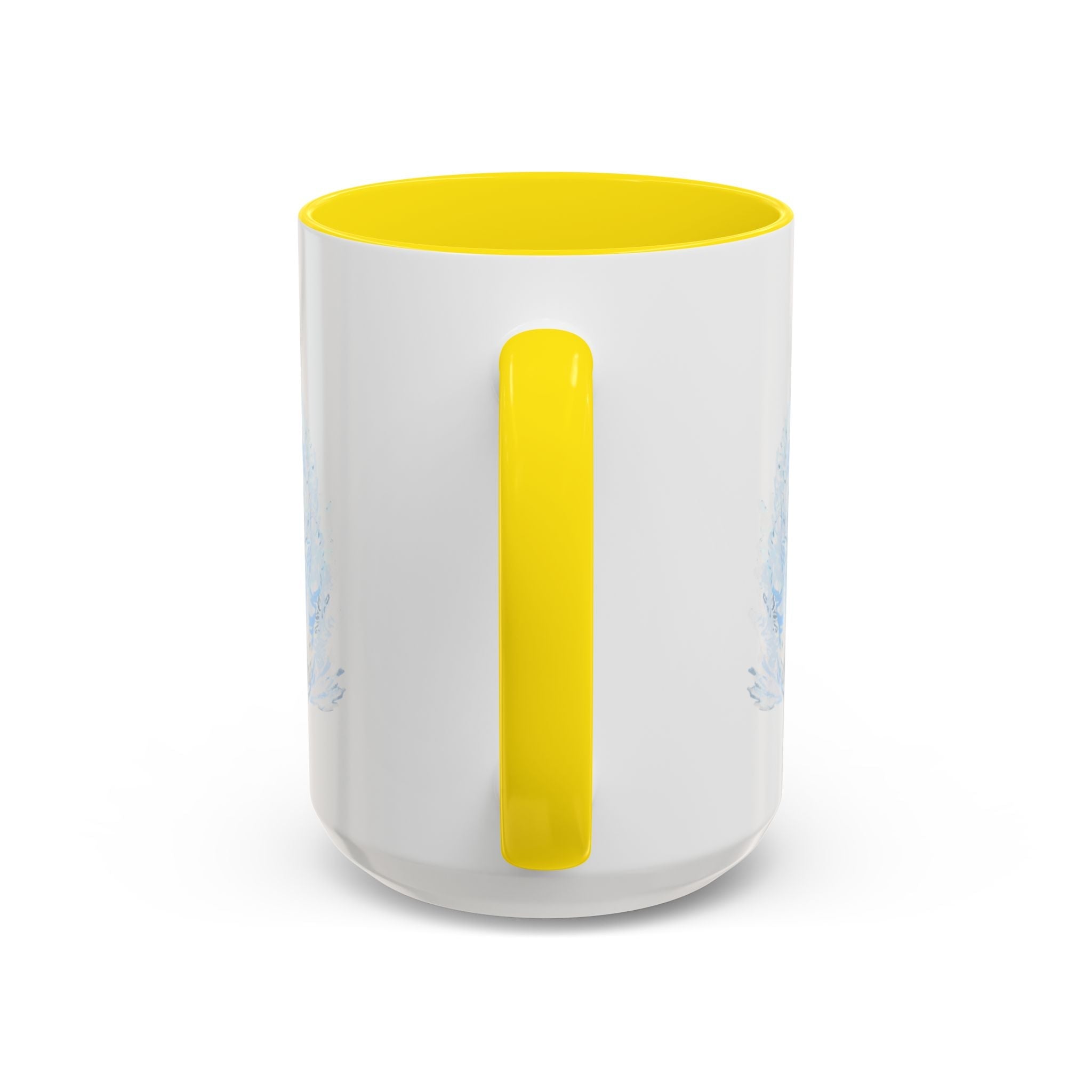 Elegant Swan Two Tone Ceramic Coffee Mugs - Blue Cava