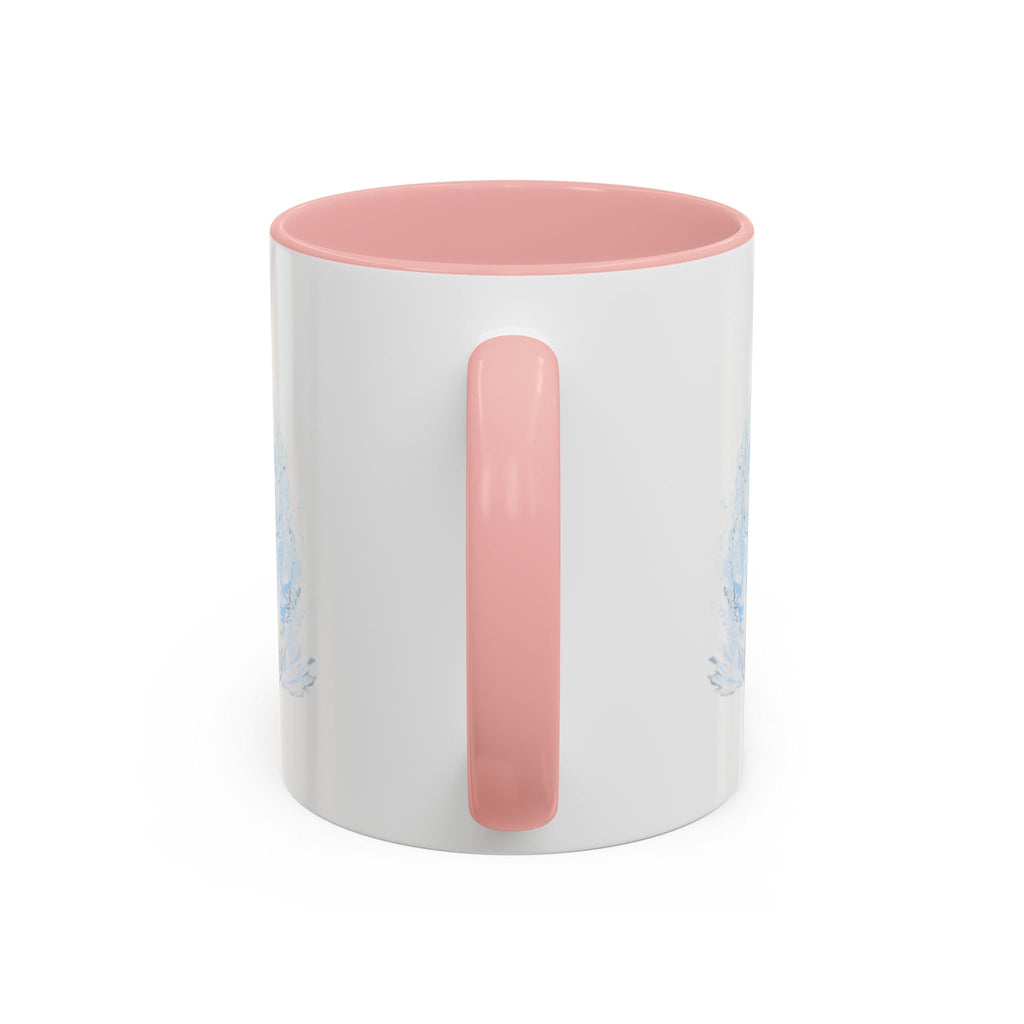 Elegant Swan Two Tone Ceramic Coffee Mugs - Blue Cava