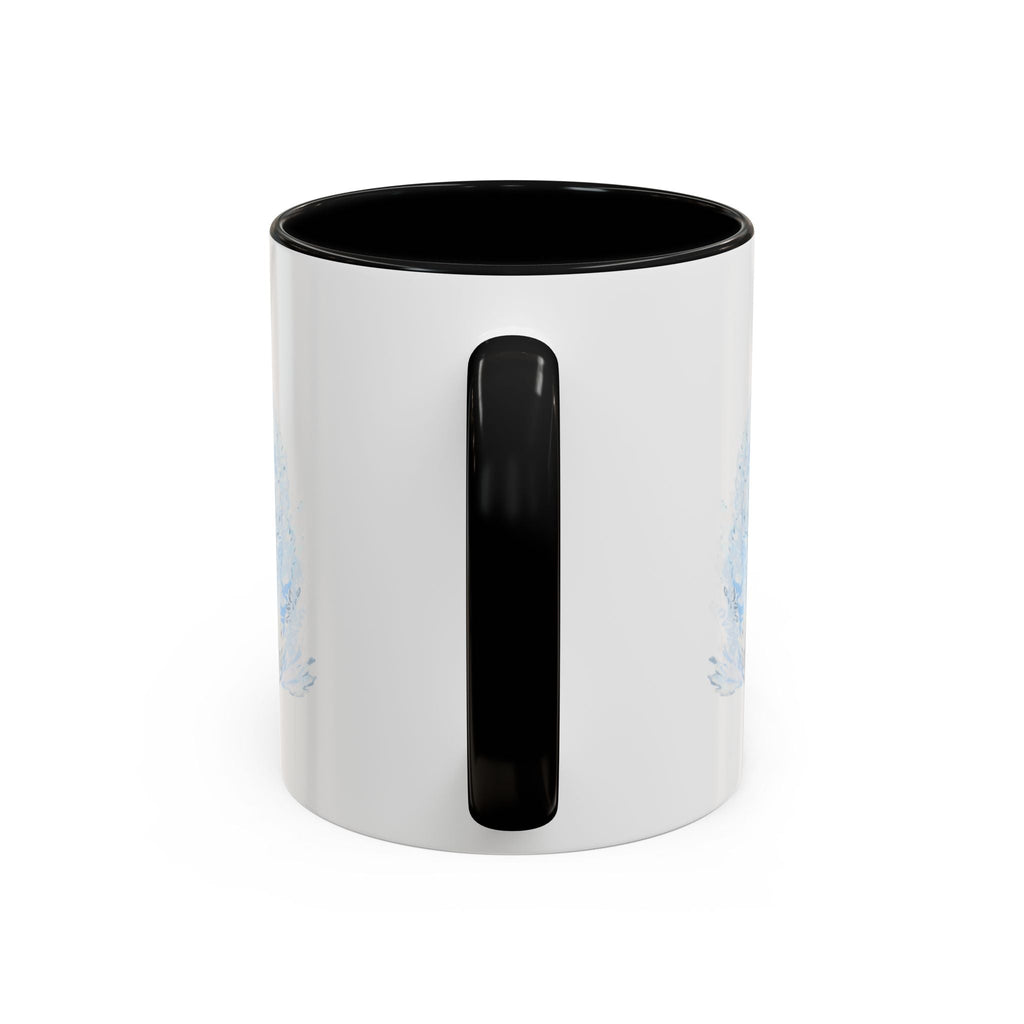 Elegant Swan Two Tone Ceramic Coffee Mugs - Blue Cava