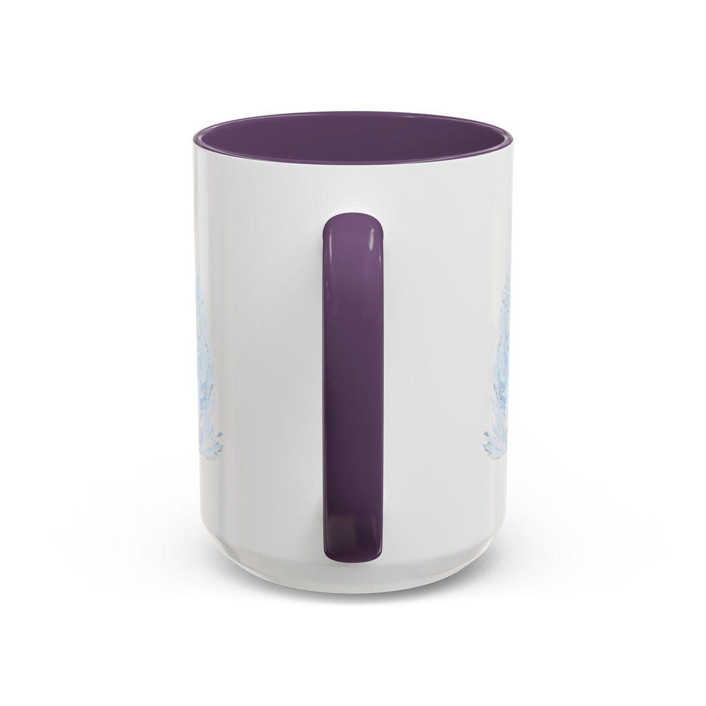 Elegant Swan Two Tone Ceramic Coffee Mugs - Blue Cava
