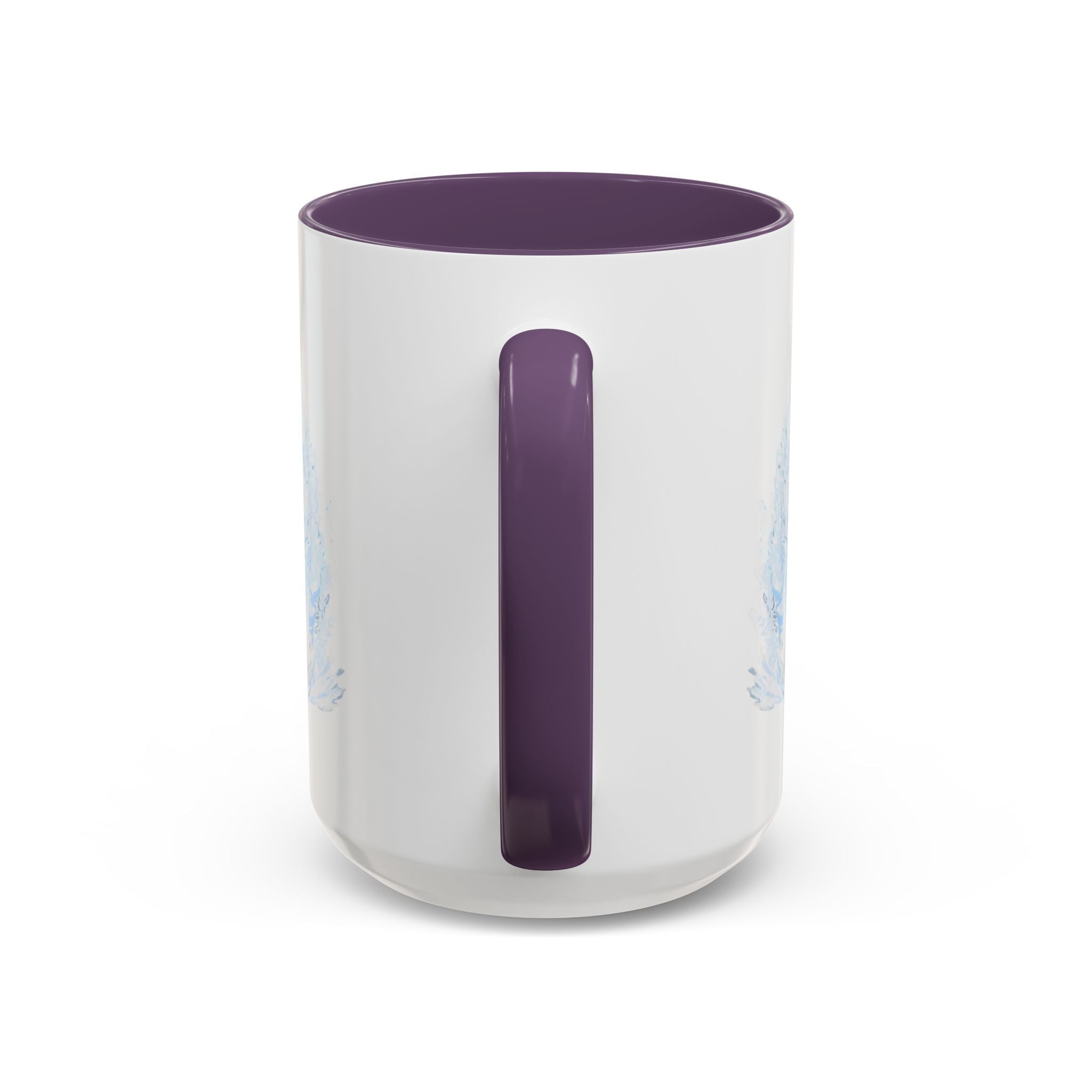 Elegant Swan Two Tone Ceramic Coffee Mugs - Blue Cava