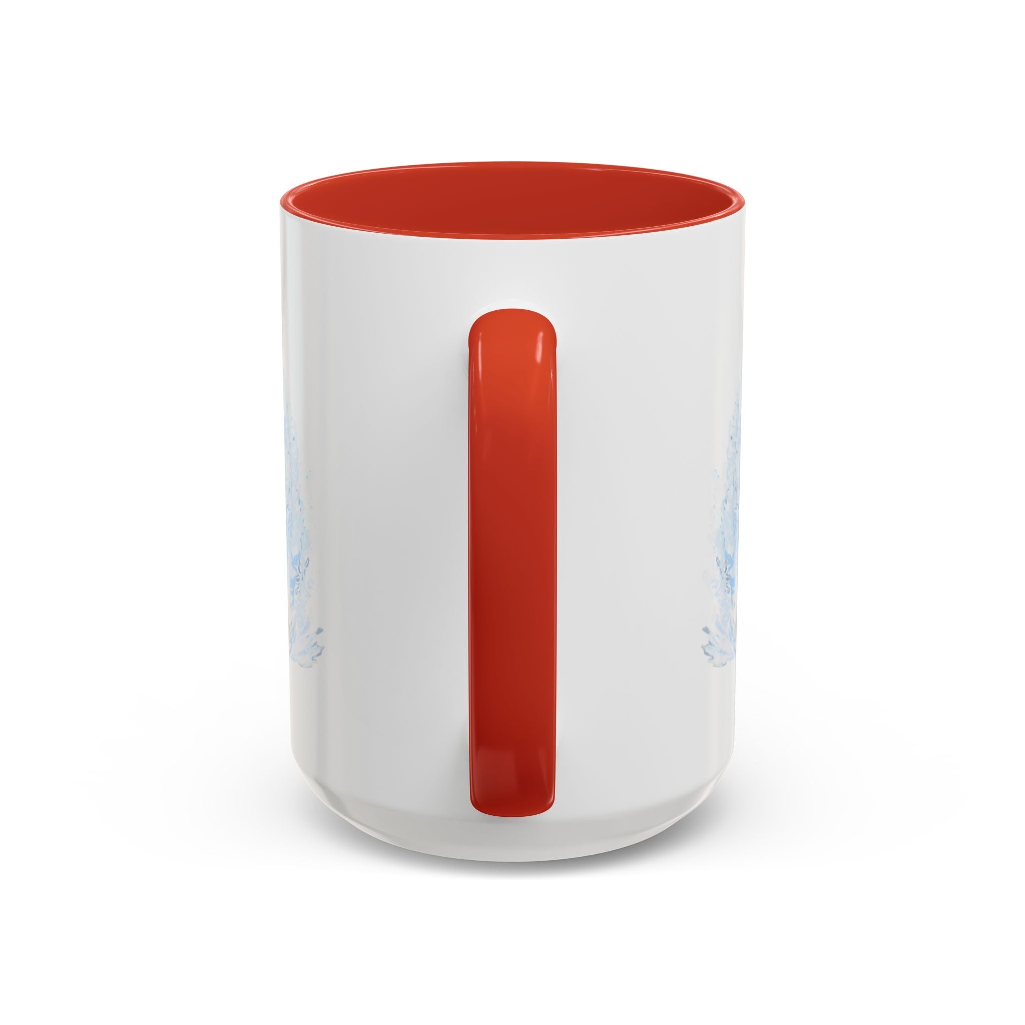 Elegant Swan Two Tone Ceramic Coffee Mugs - Blue Cava