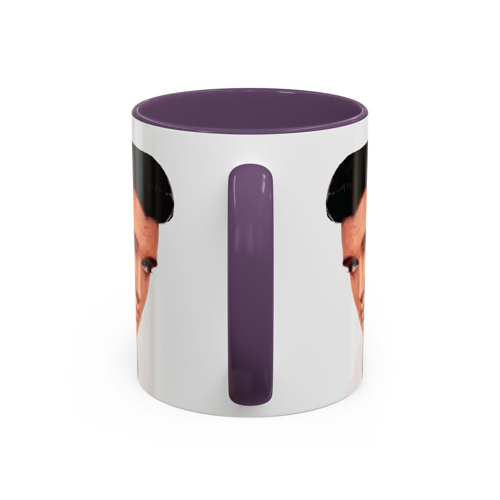 Elvis Two Tone Ceramic Coffee Mug 11 oz- Blue Cava