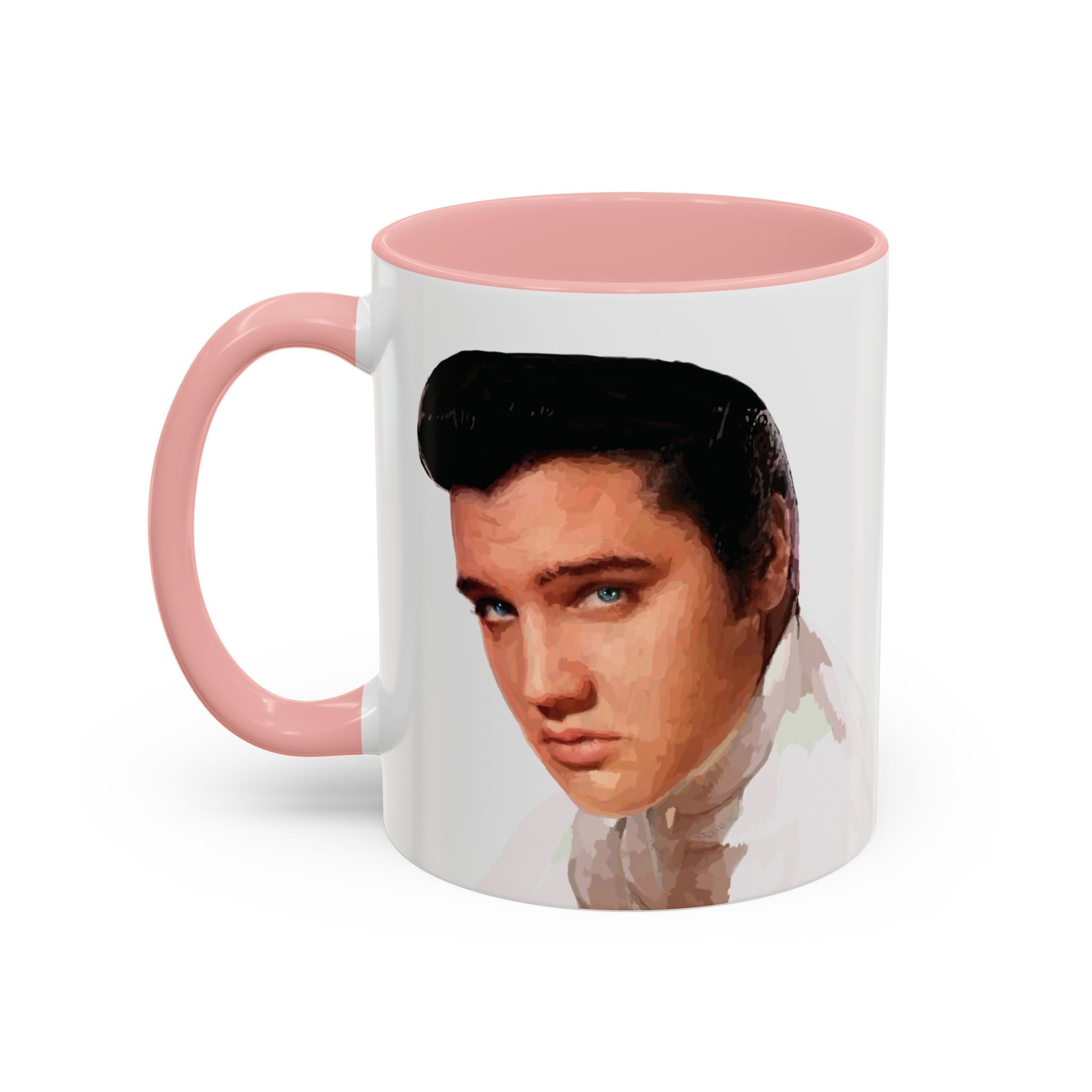 Elvis Presley Musical Two Tone Ceramic Coffee Mug Available in 11 oz pink