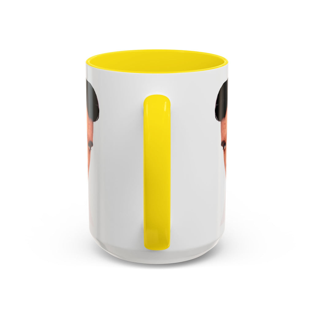 Elvis Two Tone Ceramic Coffee Mug  15 oz- Blue Cava