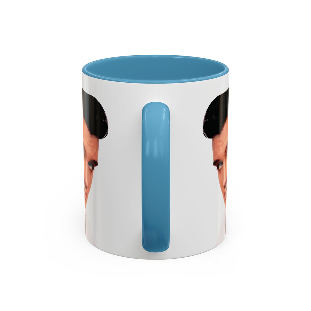 Elvis Two Tone Ceramic Coffee Mug - Blue Cava