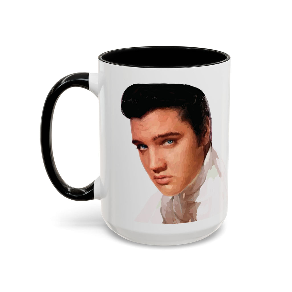 Elvis Presley Musical Two Tone Ceramic Coffee Mug Available in 15 oz