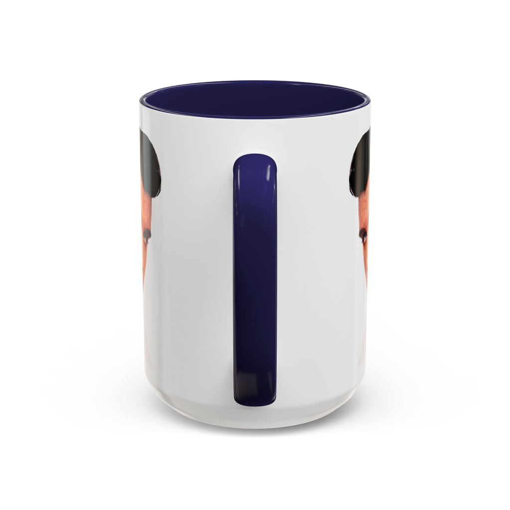 Elvis Two Tone Ceramic Coffee Mug 15 oz - Blue Cava