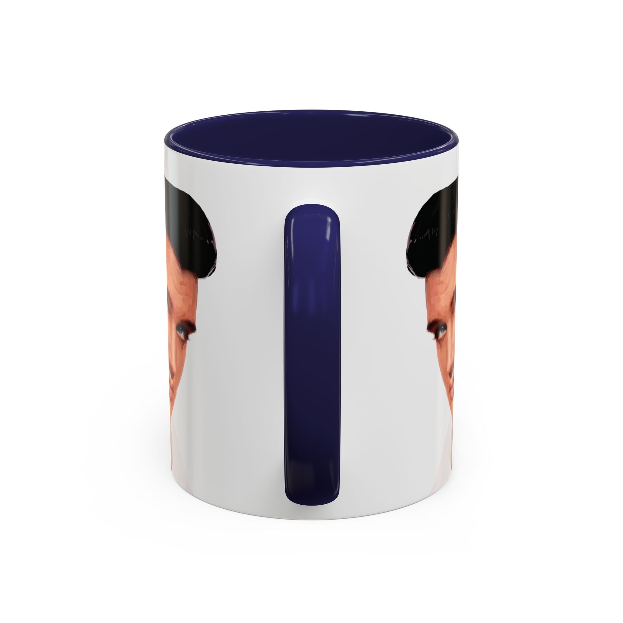 Elvis Two Tone Ceramic Coffee Mug 11 oz - Blue Cava