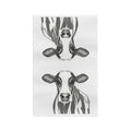 Farmhouse Cow Microfiber Tea Towel – Watercolor Farmhouse Kitchen Decor - Blue Cava