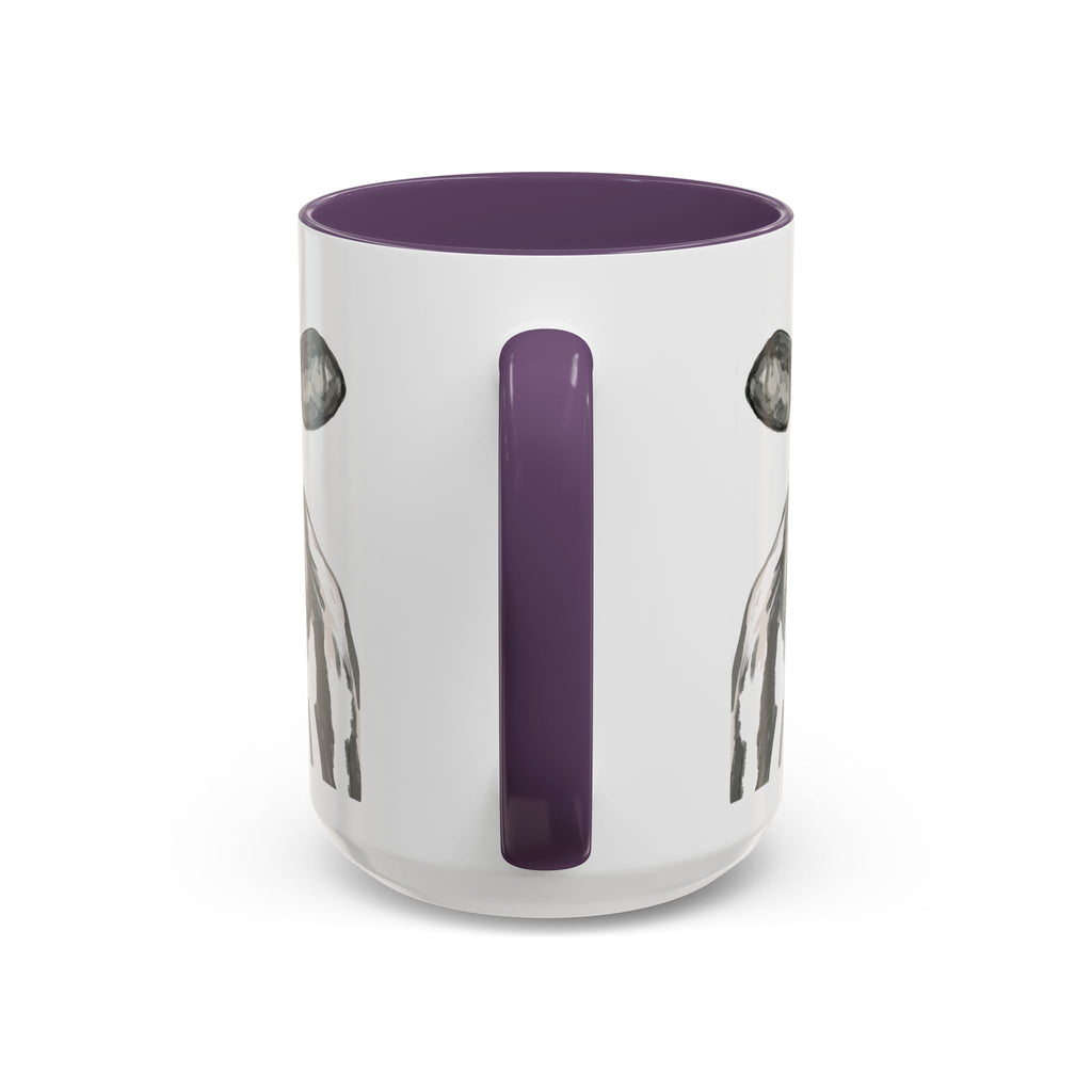 Farmhouse Cow Two Tone Ceramic Mugs - Blue Cava