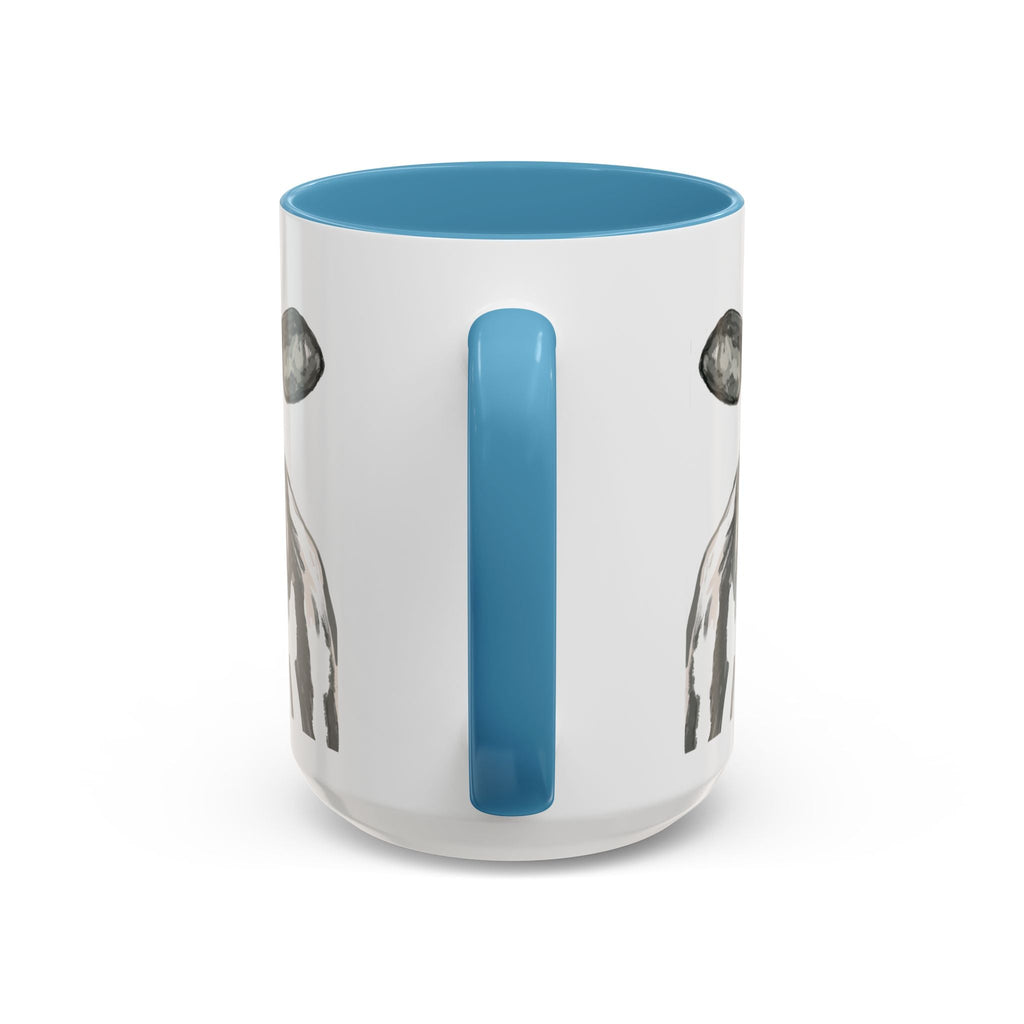 Farmhouse Cow Two Tone Ceramic Mugs - Blue Cava