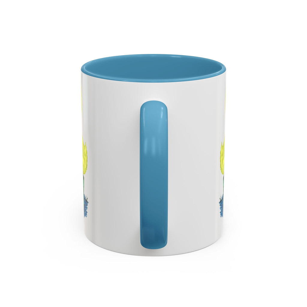 Farmhouse Duck Boots Two Tone Ceramic Coffee Mugs - Blue Cava