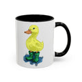 Farmhouse Duck Boots Two Tone Ceramic Coffee Mugs - Blue Cava