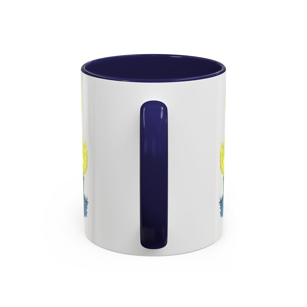 Farmhouse Duck Boots Two Tone Ceramic Coffee Mugs - Blue Cava