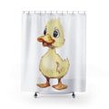 Farmhouse Duck Shower Curtain - Fun Bathroom Decor for Kids and Animal Lovers - Blue Cava