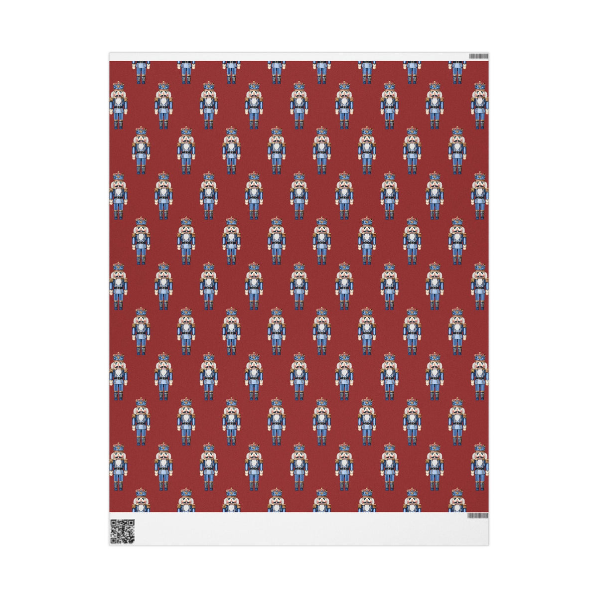 Festive Nutcracker Wrapping Paper – Fun Gift Wrap, Christmas Wrapping Paper - Blue Cava