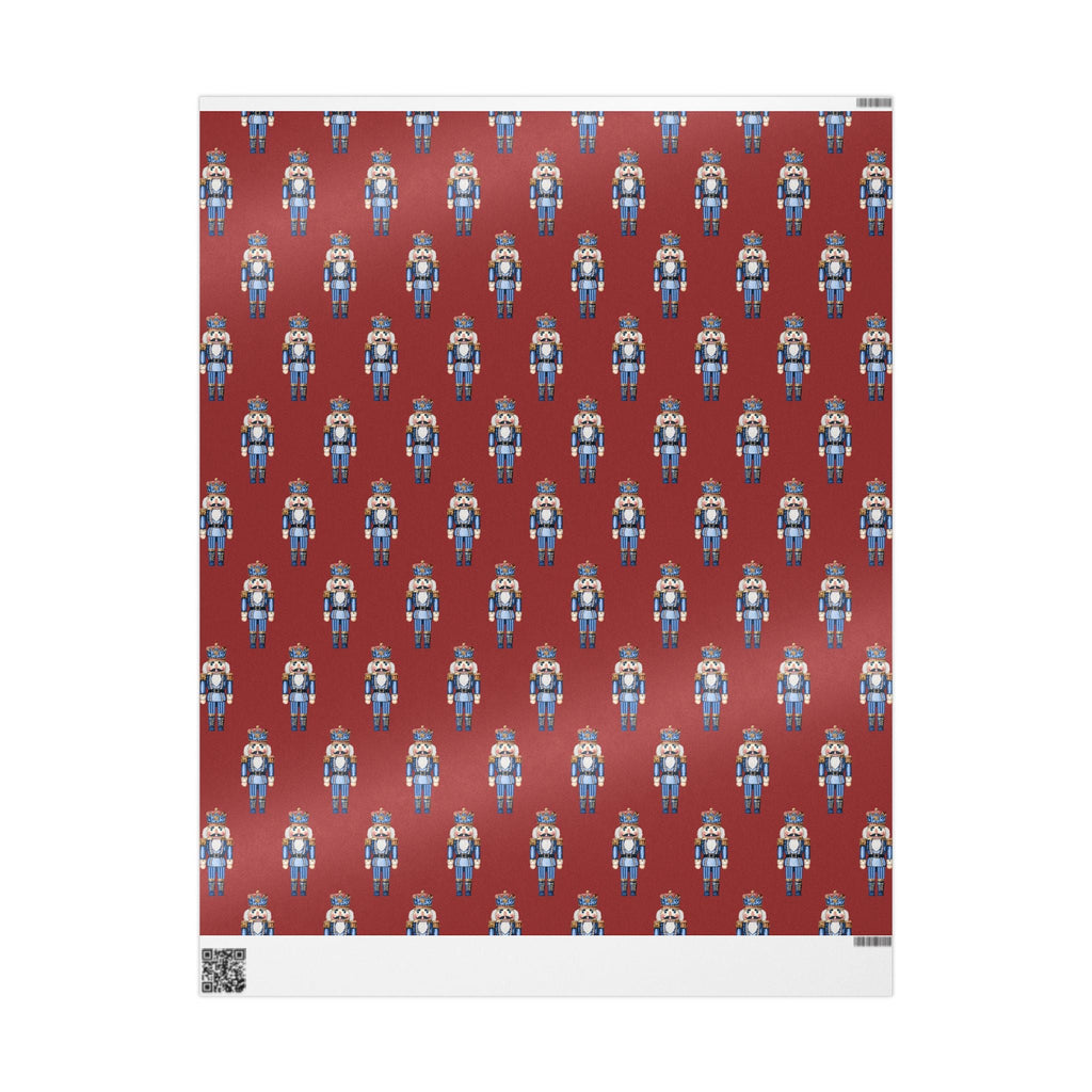 Festive Nutcracker Wrapping Paper – Fun Gift Wrap, Christmas Wrapping Paper - Blue Cava
